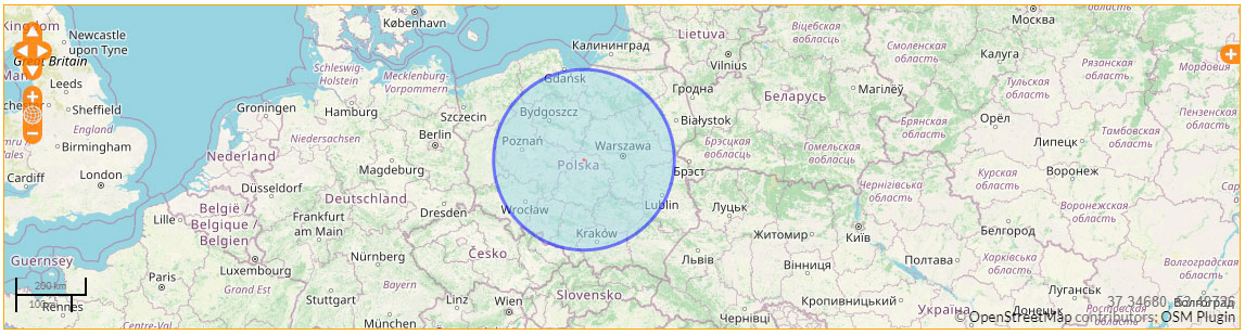 zasieg-regular mapa zasięg ekspres